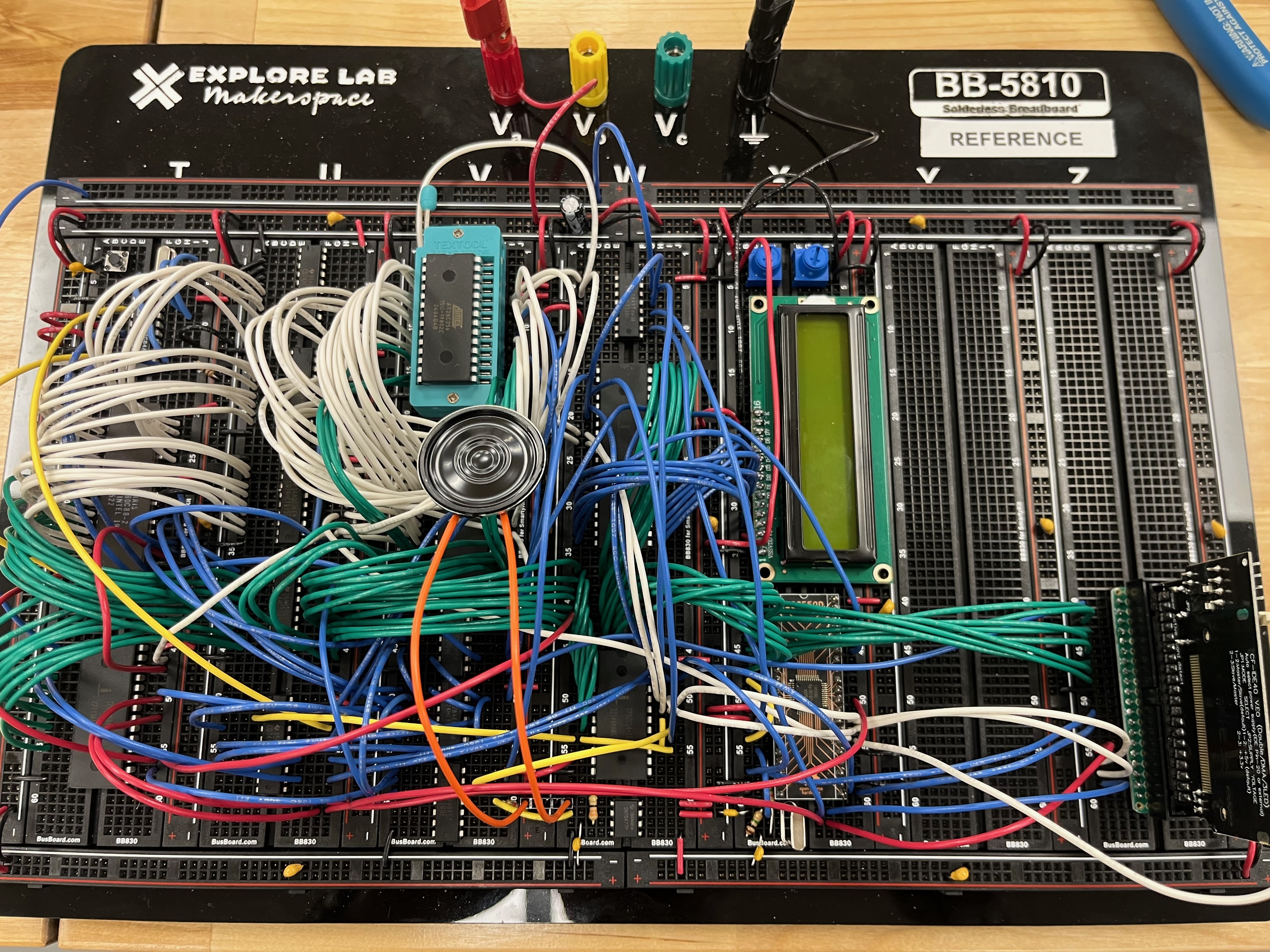 Breadboard Computer with speaker installed