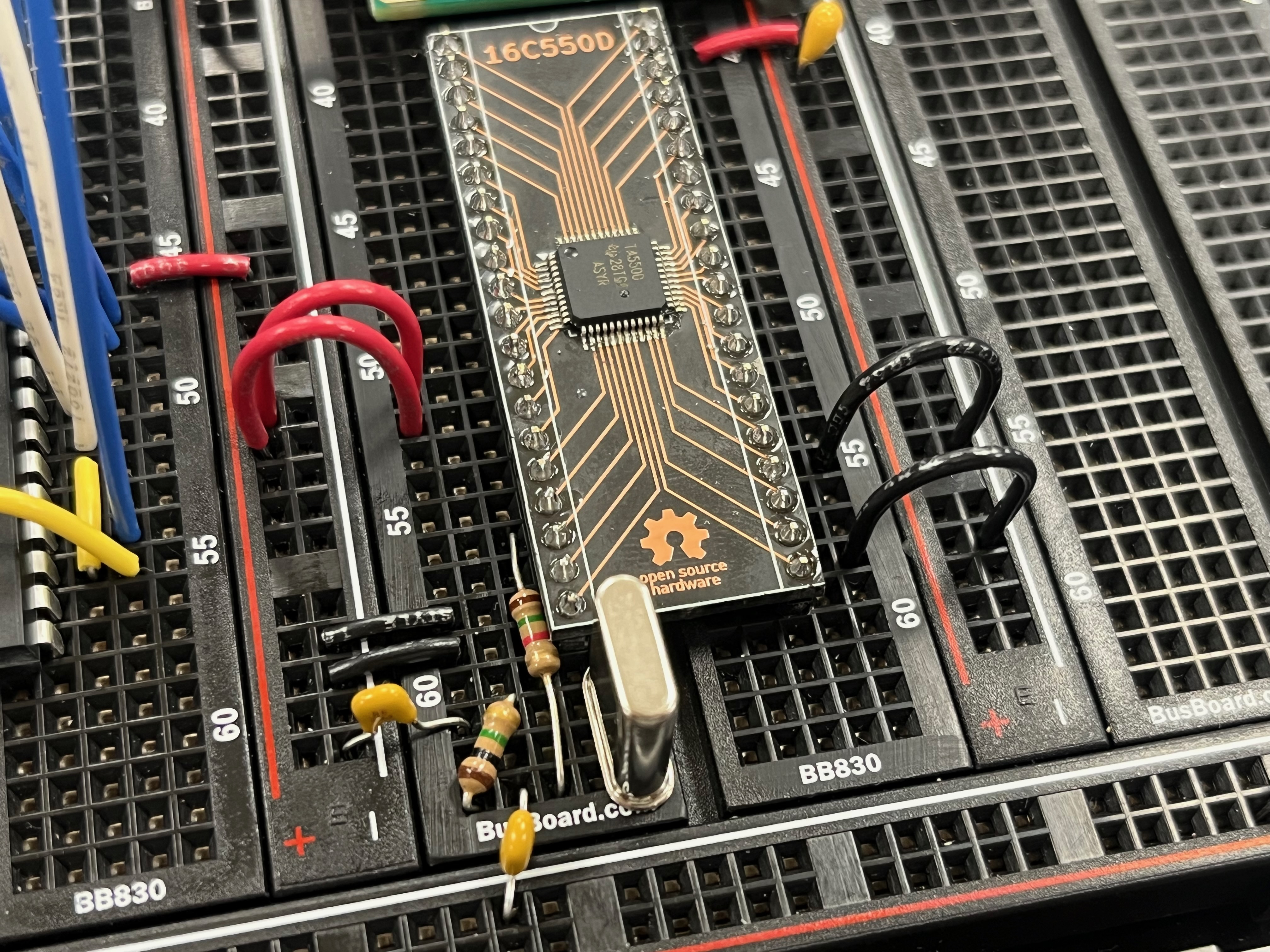 Layout of UART components.
